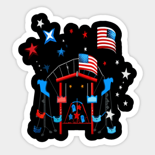 Patriotic Playground Sticker